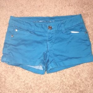 Blue jean shorts
